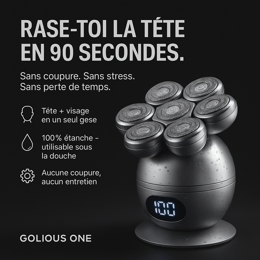 GOLIOUS ONE™ Rasoir électrique7D étanche