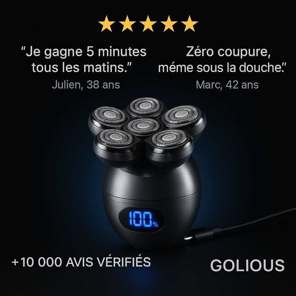 GOLIOUS ONE™ Rasoir électrique7D étanche