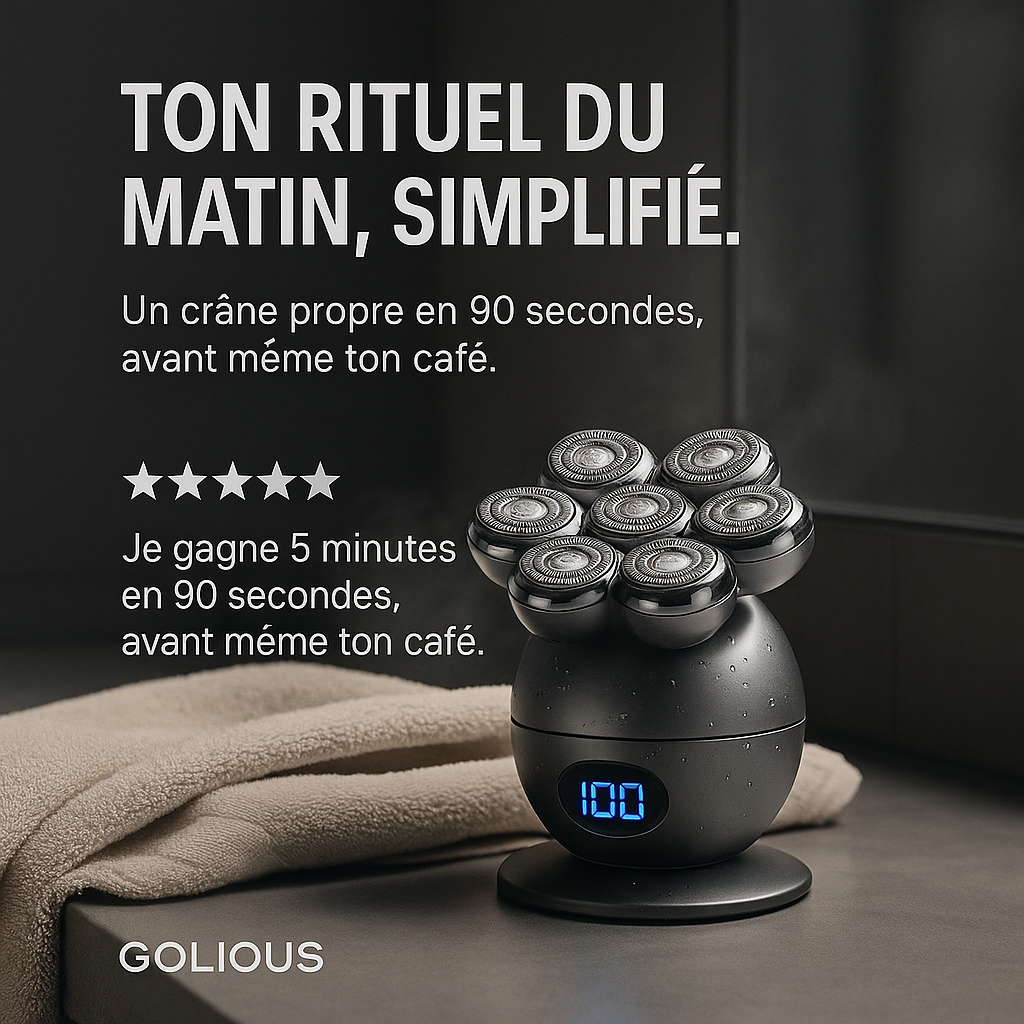 GOLIOUS ONE™ Rasoir électrique7D étanche
